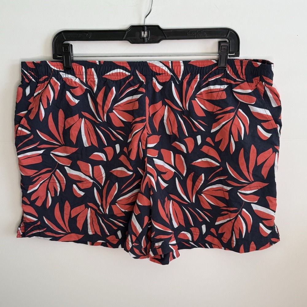Columbia Women's Sandy River II Printed Shorts Size‎ XL Leaf Print Fast Ship